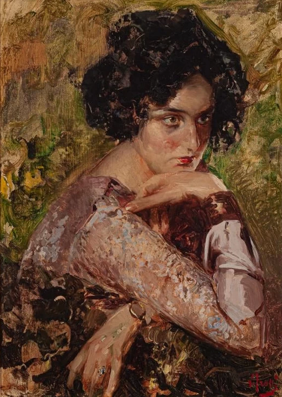 Ritratto di donna pensierosa